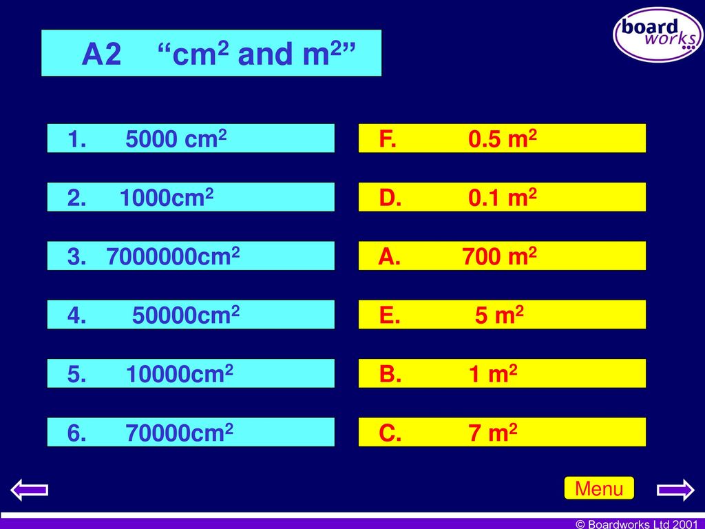 Cm2 m2 conversion outlet
